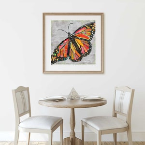 But What If I Fly A Bright, Colorful & Cheerful Monarch Butterfly Collage Fine Art Print for Bedrooms, Kids' Rooms, Nurseries and More. image 2