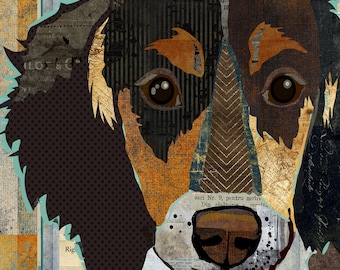 Dachshund Art Print – Rustic Wiener Dog Wall Decor