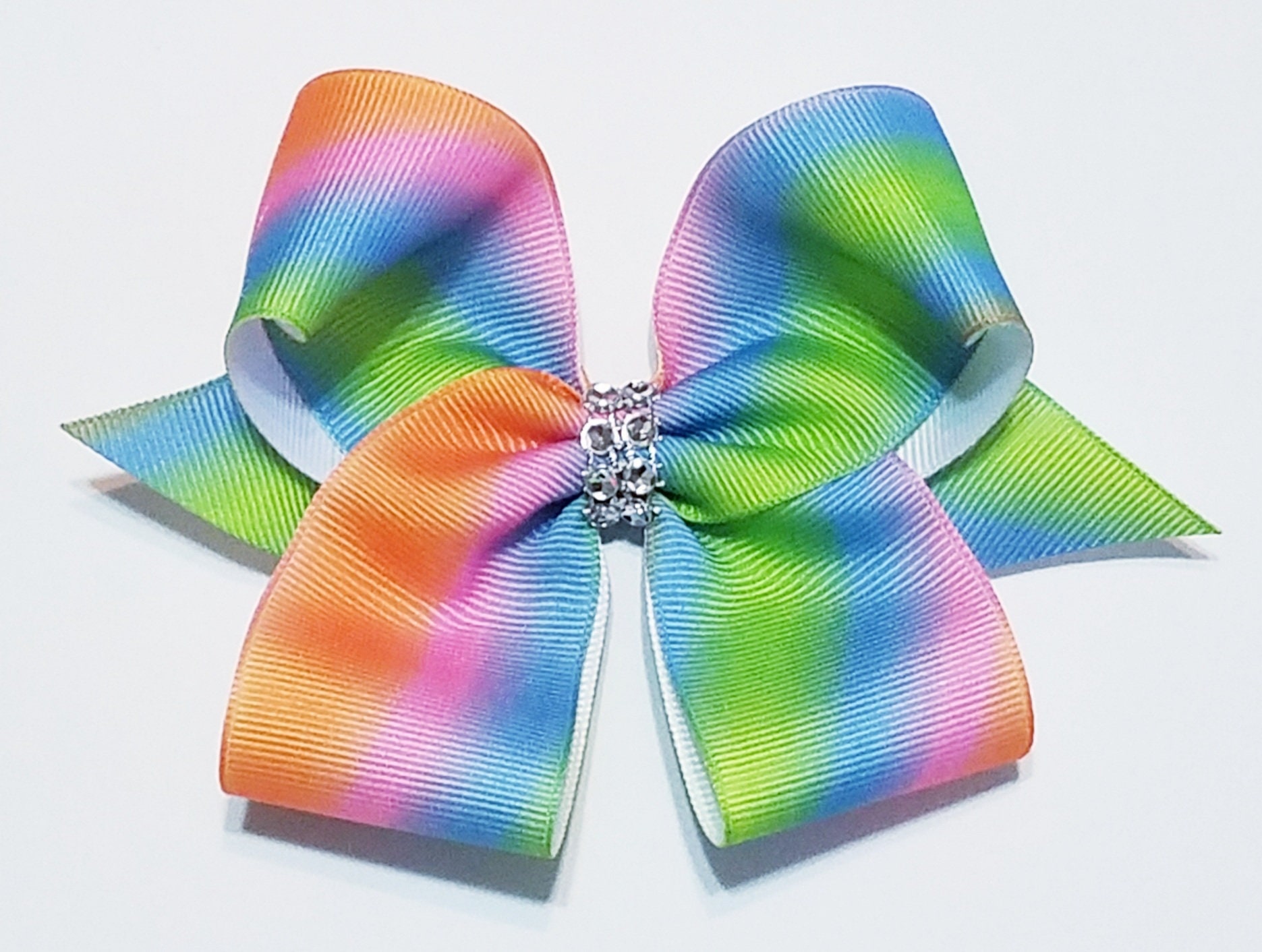 Pastel Rainbow Hair Bows Hair Bows 5 Hair Bows Etsy UK