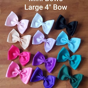 U Pick 4&quot; Mini Haarschleifen -Babyschleifen - Kleine Haarschleifen - Haarschleifen für Mädchen - Schleifen für Jungen - Krawatten - Baby Haarschleifen - Kinderhaarschleifen