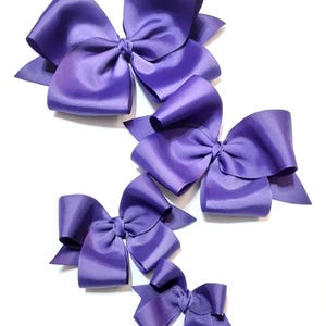 Purple Hair Bows - Bows - Hair Bows - Hair Bows for girls - 5&quot; Hair Bows - Purple Bows
