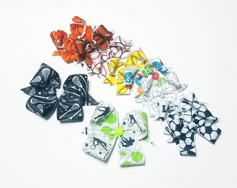 Sports Hair Bow: Soccer, Baseball, Softball, and More