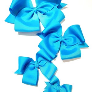 Island Blaue Haarschleifen - Schleifen - Haarschleifen - Haarschleifen für Mädchen - 5 &quot;Haarschleifen - Blaue Schleifen