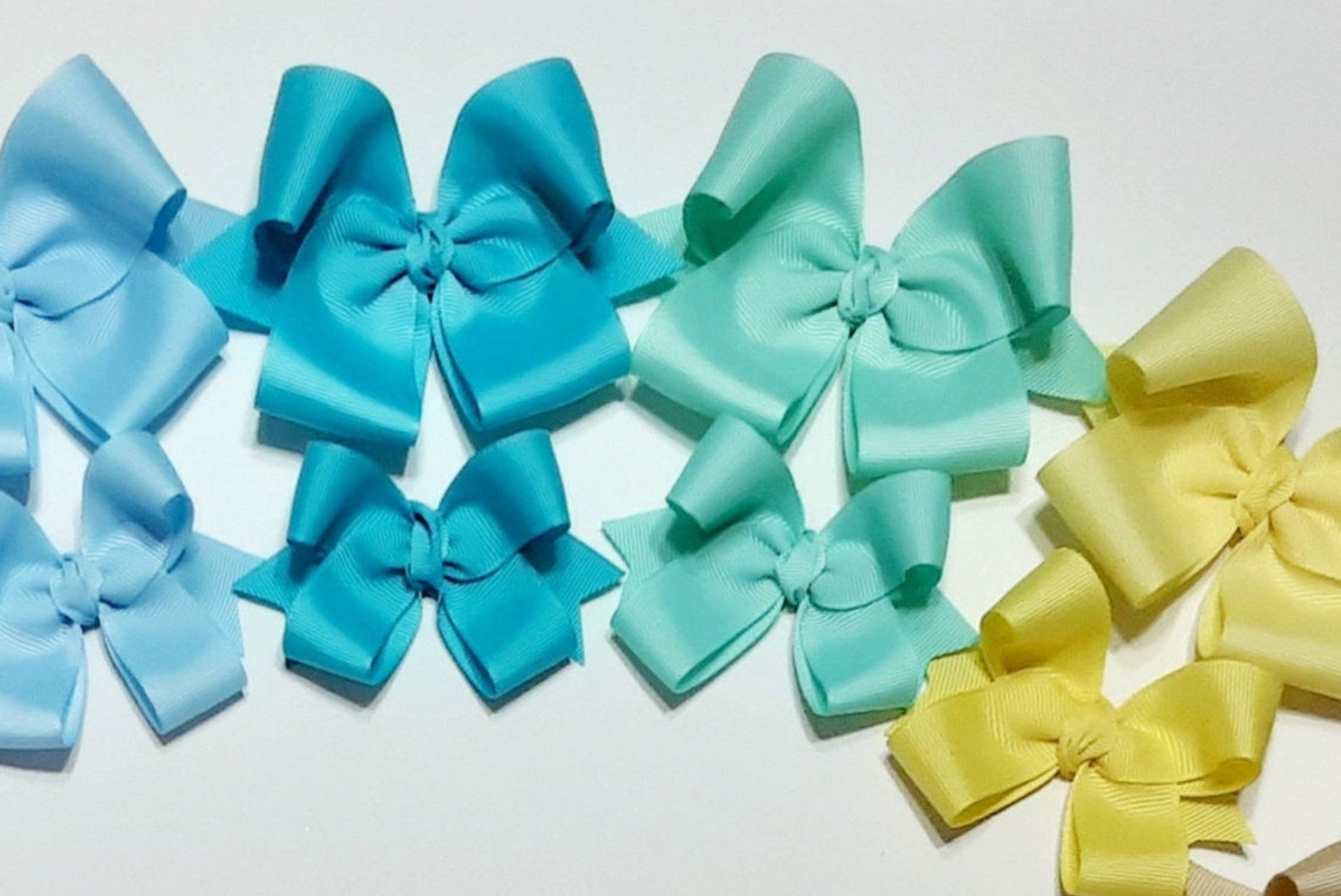 Pastel Hair Bows Spring Color Fashion Hair Bows Easter Etsy
