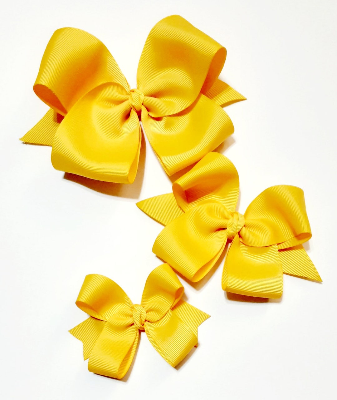 Maize Yellow Hair Bows Bows Hair Bows Hair Bows for Etsy UK