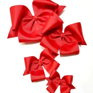 Red Hair Bows - Bows - Hair Bows - Hair Bows for girls - 5&quot; Hair Bows - Red Bows