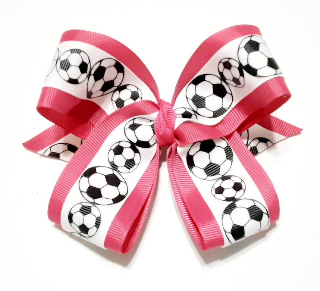Soccer Hair Bows Match Your Team Hair Bows Sports Bows Soccer Bows Team