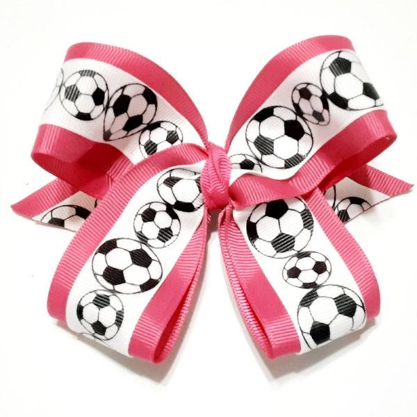 Soccer Hair Bows - Match your Team hair bows - Sports Bows - Soccer - Bows - Team Bows - Soccer Bows - Lacrosse bows - Volleyball - Softball