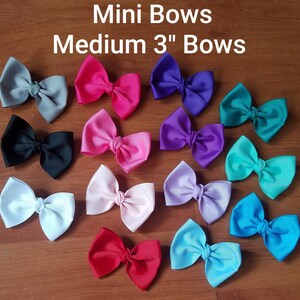 U Pick 3&quot; Mini Hair Bows -Baby Bow Small Hair Bows - Hair Bows for girls - Bows - Boys Bow Tie - Infant Bows - Baby Hair Bows - Toddler Bows