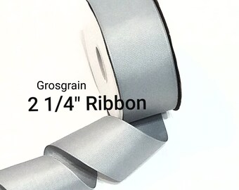 2 1/4" Ripsband - Uni Farbband Meterware