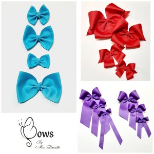 Solid Hair Bow Classic Bows Baby Bows Headband Bows Hair Bows Hair Bows for girls gift idea Boutique hair bow Hair Accessories