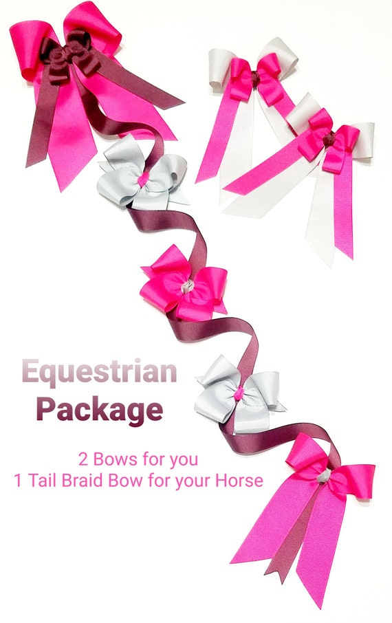 Equestrian Hair Bows Horse Show Bows 4 Hair Bows Etsy