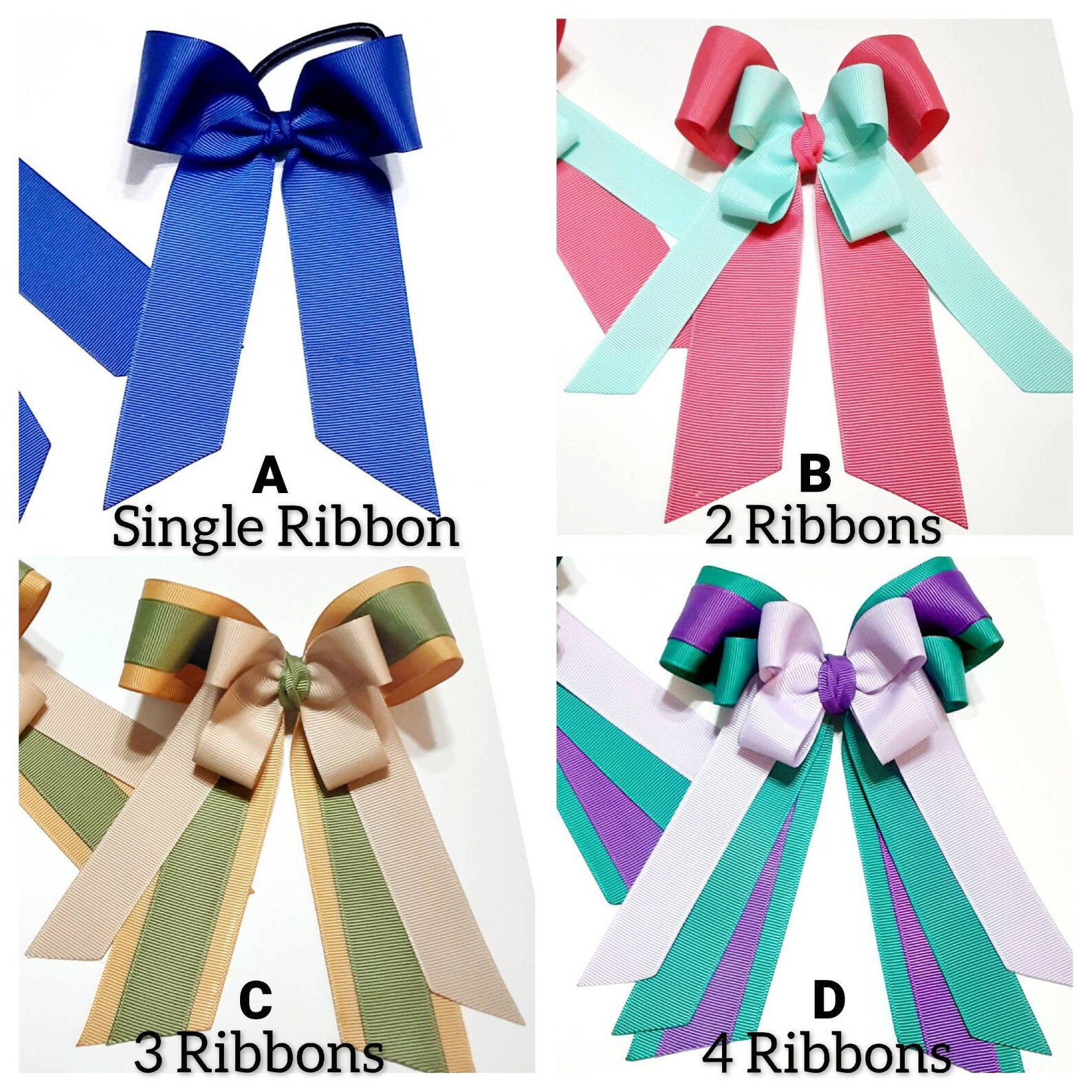 U Choose Equestrian Hair Bows Horse Show Bows 4 Hair Etsy España