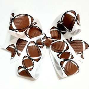 Football Hair Bows - Football Bows - Cheer Bows - Sports Bows - 4&quot; Hair Bows - Bows - Team Hair Bows - Football