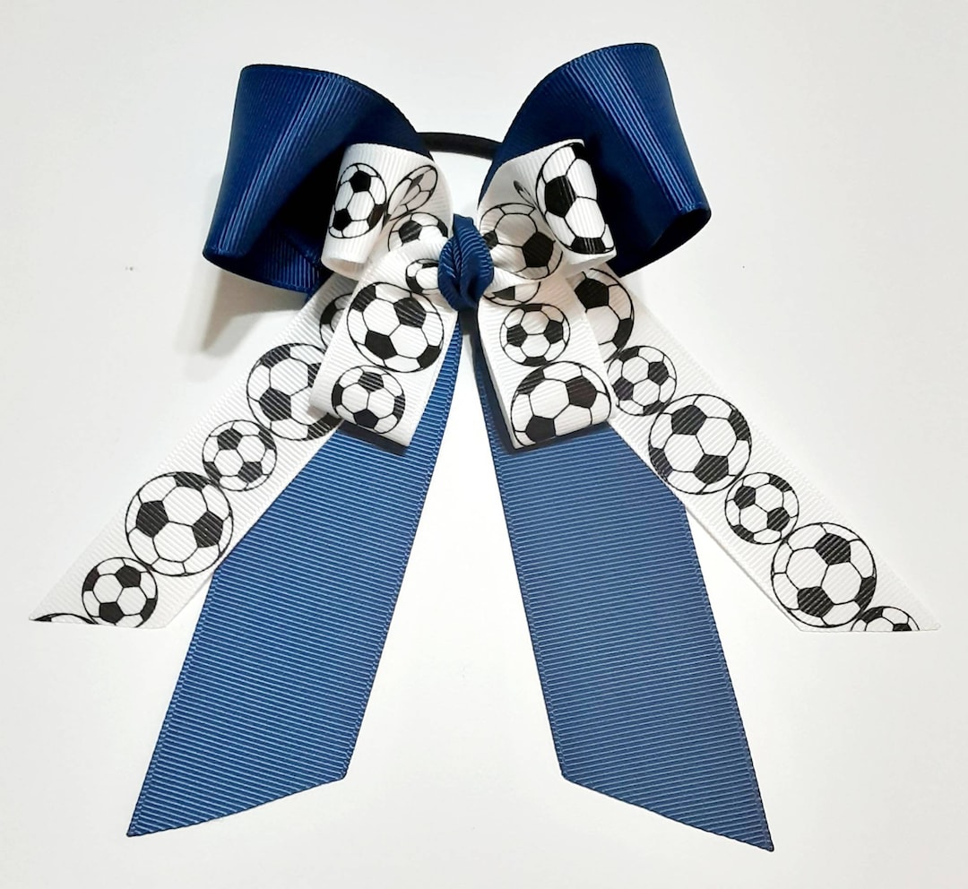 Soccer Hair Bows Match Your Team Hair Bows Sports Bows Soccer Bows Team