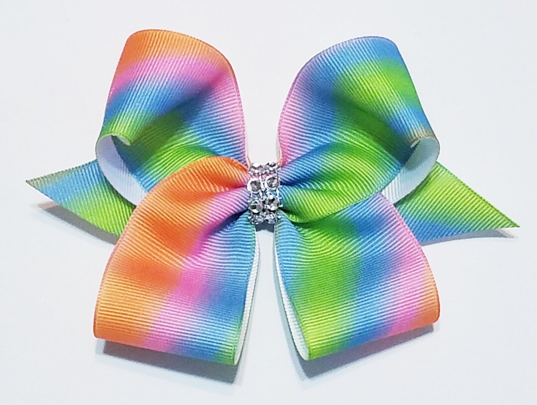Pastel Rainbow Hair Bows Hair Bows 5 Hair Bows Etsy UK