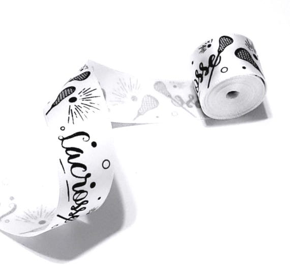 Lacrosse Print Ribbon 7/8" – DIY Hair Bow Ribbon