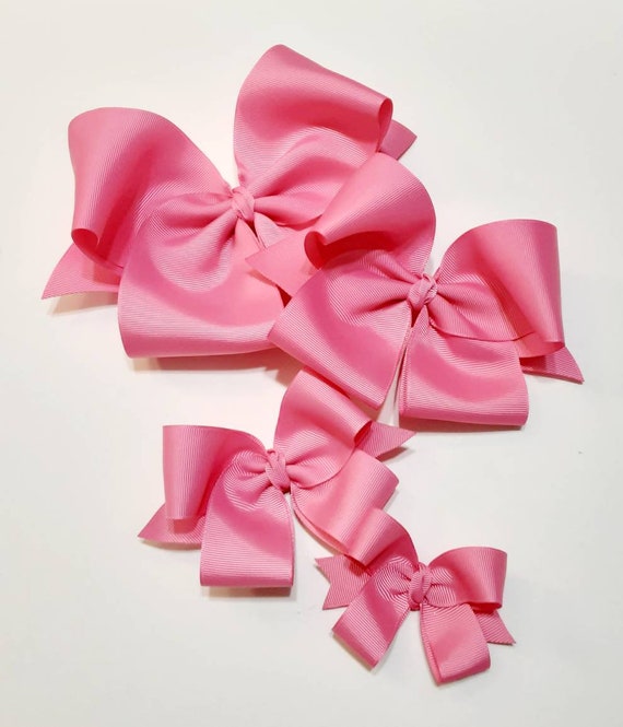 Neon Pink Hair Bows Bows Hair Bows Hair Bows for Girls 5 Hair Bows