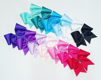 Handmade Cheer Bow – 6" Cheerleading Hair Bow, Team Colors