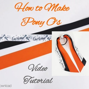 How to make Pony O&#39;s, Hair Bow Video Tutorials, how to make a hair bow, handmade step by step DIY Hair Bows, how to make ribbon strings,