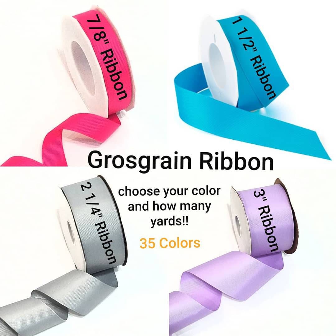 Grosgrain Ribbon Sold by the Yard Grosgrain Ribbons Wholesale Ribbons