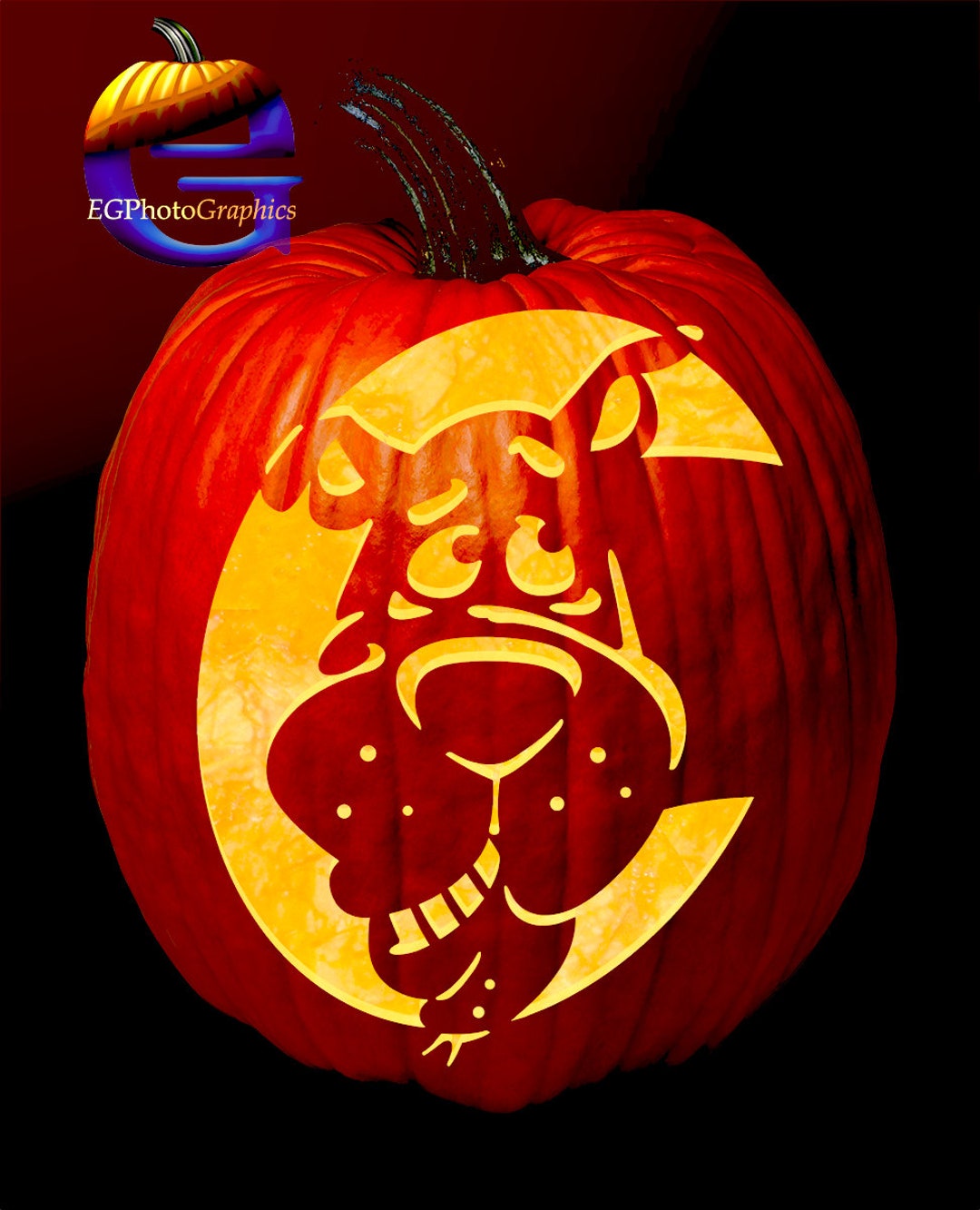 Scooby Doo-pumpkin Carving Pattern/stencil Instant Digital