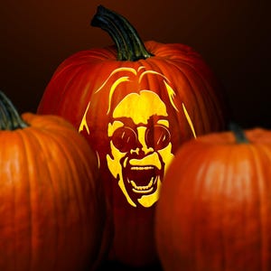 The Prince of Darkness-Halloween pumpkin pattern/stencil for carving/cutting. Digital download only