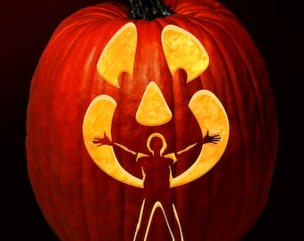 Welcome Back! Old Friend-pumpkin carving pattern/stencil instant digital download
