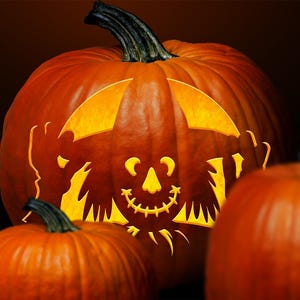 Howdy Hank- Scarecrow Halloween pumpkin Carving Pattern