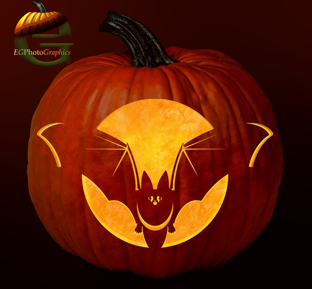 Bat-batatcha Pumpkin Carving Pattern Halloween Pumpkin Carving