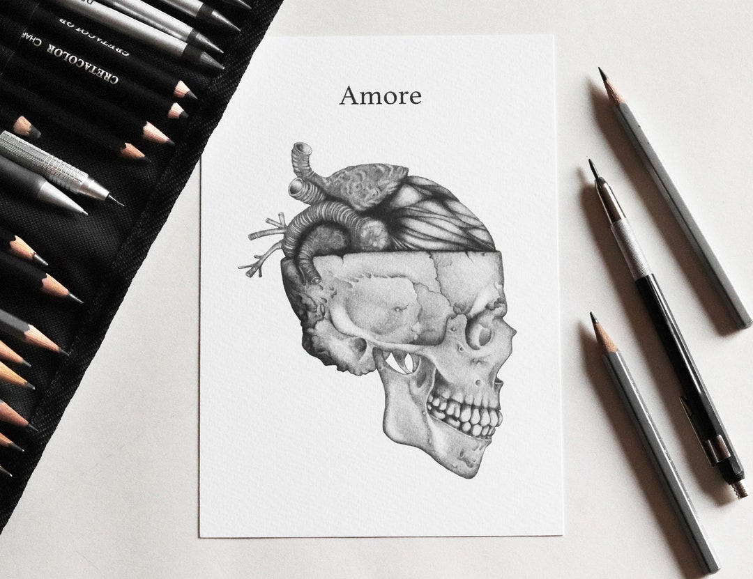 Anatomical Illustration Art Print – Love | Metaphoric Anatomy Drawing ...