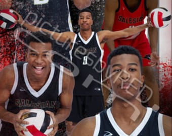 Printed Vinyl +FREE Social Media Digital Volleyball Custom Sports Banner - Senior Sports Banners - Senior Night Gifts ~ Graduation ideas