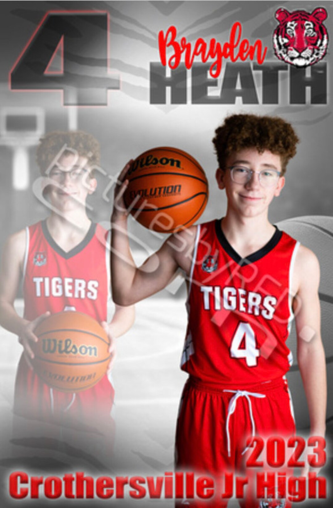 Printed Vinyl Basketball Custom Sports Banner Senior Sports Banners