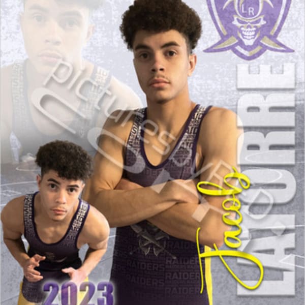 Wrestling Senior Banner Etsy