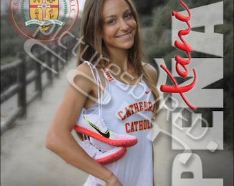 Printed Vinyl Cross Country Custom Sports Banner - Senior Sports Banners - Senior Night Gifts ~ Graduation ideas