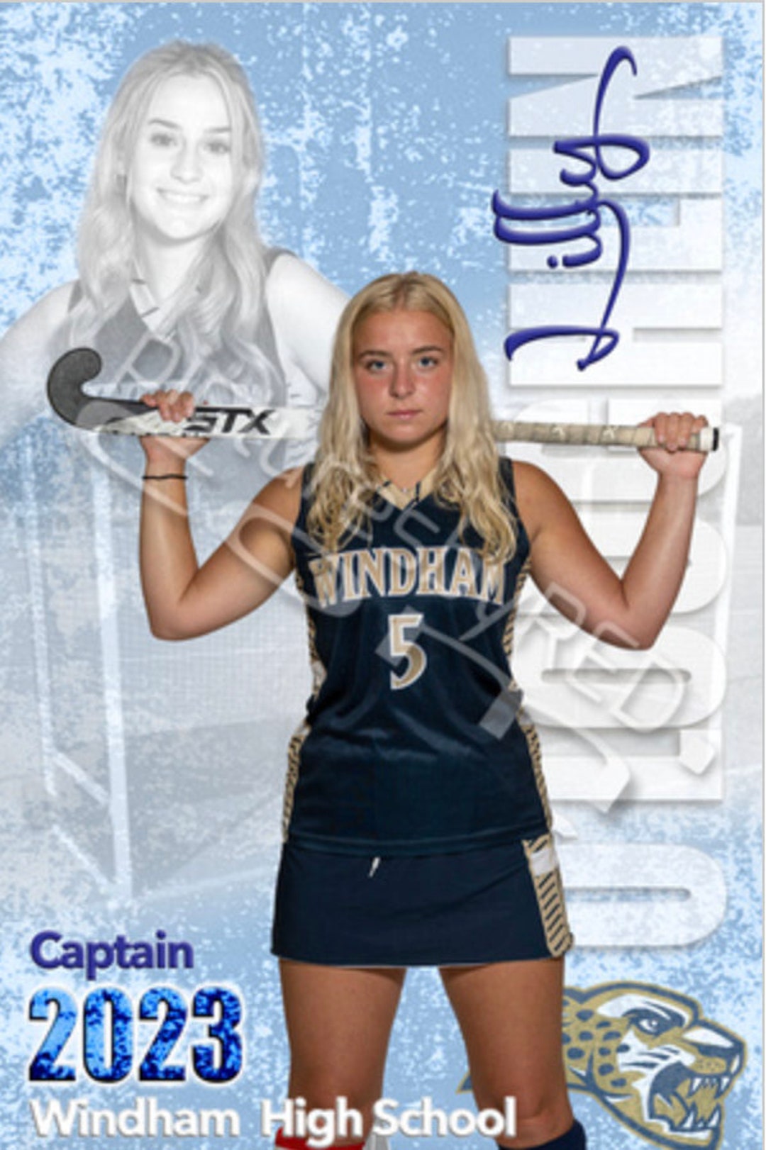 Printed Vinyl Field Hockey Custom Sports Banner Senior Sports Banners