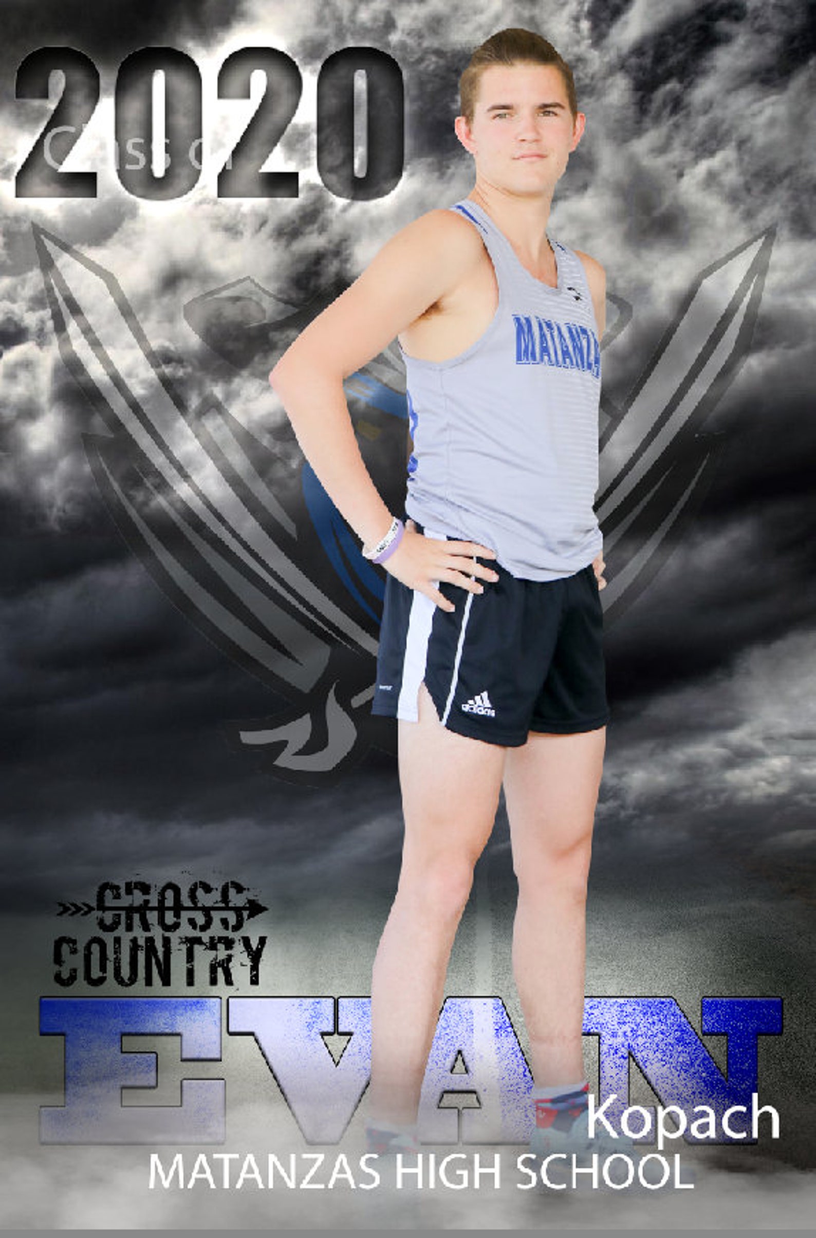 Printed Vinyl Cross Country Custom Sports Banner Senior | Etsy