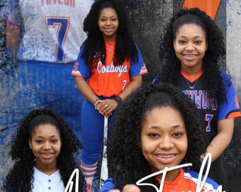 Printed Vinyl + FREE Social media digital Softball Custom Sports Banner - Senior Night Gifts ~ Graduation ideas - Senior Banner