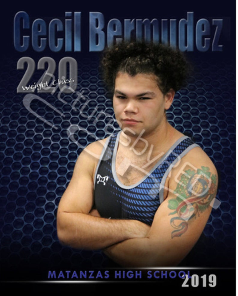 Printed Vinyl Wrestling Leader Custom Sports Banner Senior Etsy