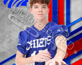 Custom Printed Vinyl Football Senior Sports School Banner-Indoor/outdoor Vinyl ~ Senior Night Gifts ~ Graduation ideas