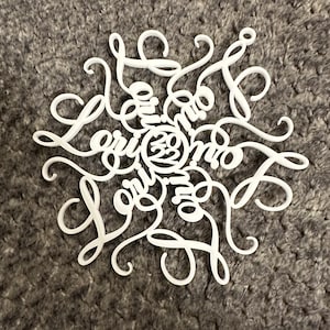 Name Snowflake Ornament, 2024 Ornament,  NameFlake Ornament, Snowflake Ornament, Name Ornament, snowflakes Ornament, Snowflake name