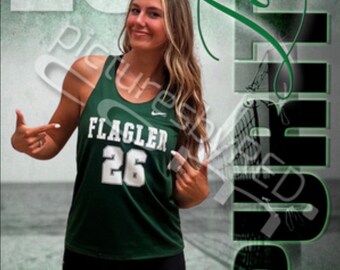 Printed Vinyl +FREE Social Media Digital Beach Volleyball Custom Sports Banner -Senior Sports Banners -Senior Night Gifts ~Graduation ideas