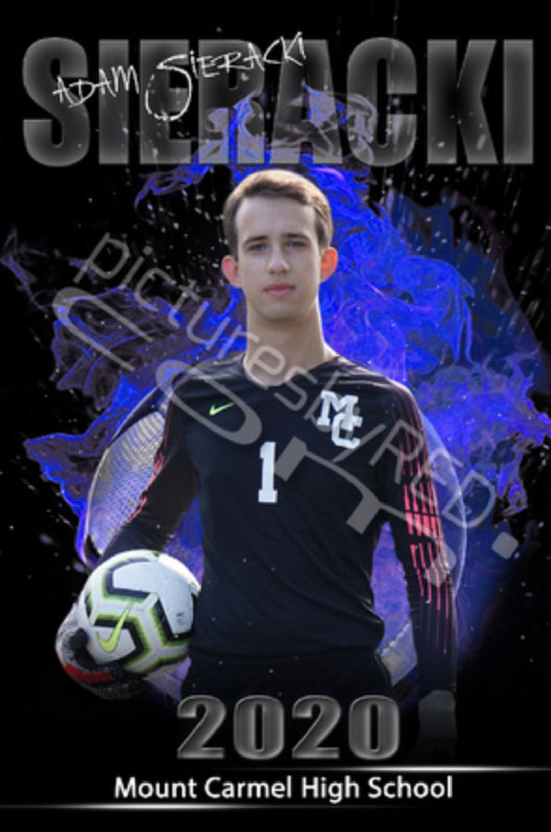 Printed Vinyl Soccer Custom Sports Banner Senior Sports Banners Senior