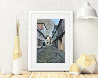 Elm Hill Norwich, Norfolk Printable Photo Art to download