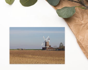 Standard Postcard - Cley Windmill on the North Norfolk coast