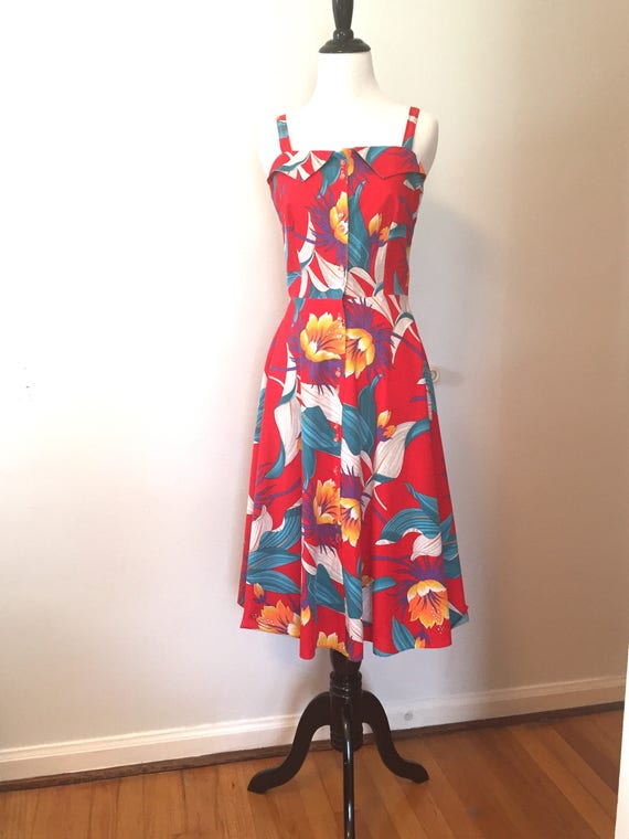 Red 70s Sundress
