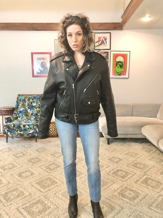 Mens Leather Motorcycle Jacket