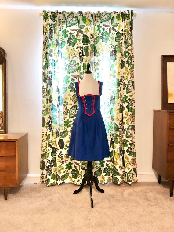 70s German Dirndl Dress
