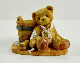 Vintage Cherished Teddies Figurine: Joshua, Love Repairs All, 1991