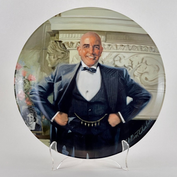 Vintage 1982 Bradford Exchange - Edwin M Knowles - Annie Collector's Plate Series - Daddy Warbucks Limited Edition Plate - Free Shipping